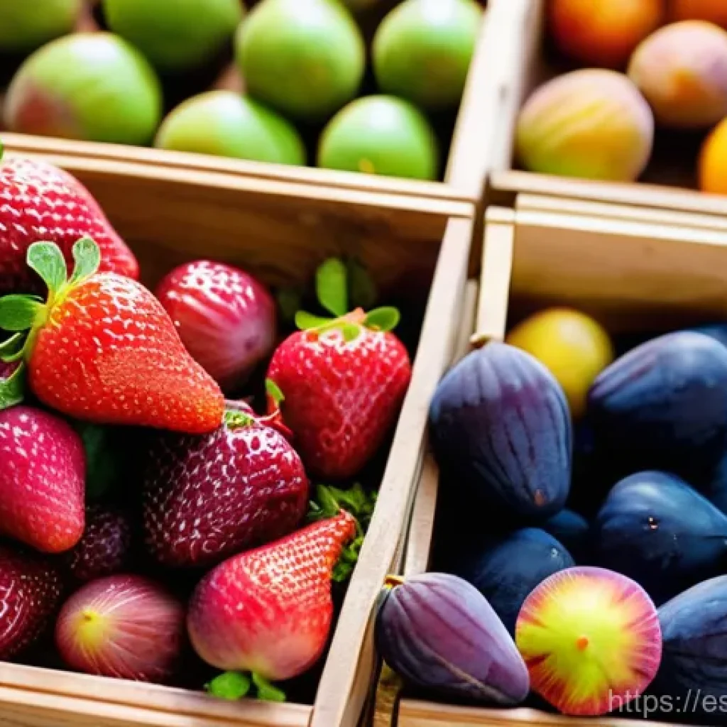 디저트 전문가의 재료 선택 기준 - A close-up, brightly lit shot of a baker's hands carefully selecting ripe, seasonal strawberries and...