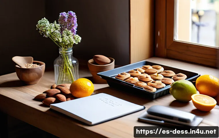 디저트 전문가의 정기적인 자기 점검 방법 - A cozy, well-organized Spanish kitchen scene focused on a pastry chef’s workspace: a wooden countert...
